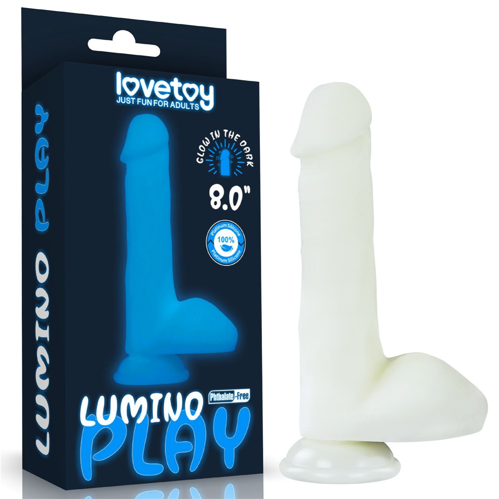8.0″ lumino play silicone Dildo – fotografia katalogowa ToyStore