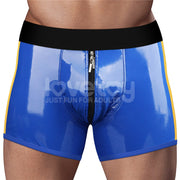 LOVETOY Chic Strap-On Shorts — 36–39 cali w pasie, niebieski — zdjęcie produktu LOVETOY / ToyStore