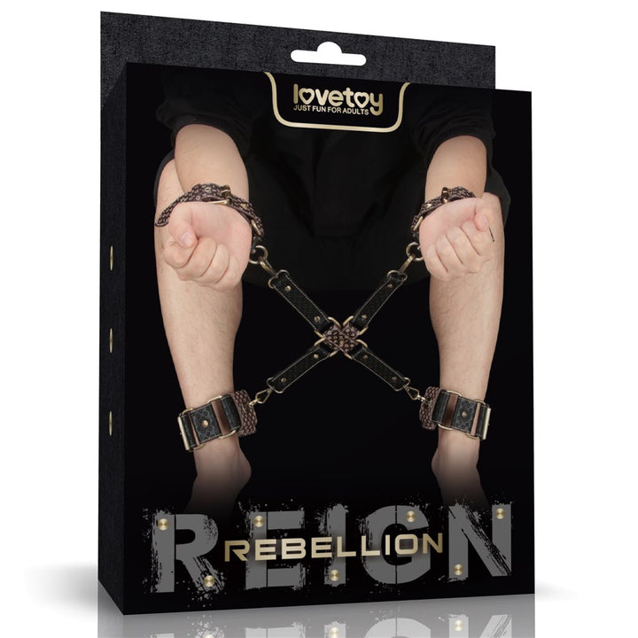 LOVETOY Rebellion Reign Hogtie Set – zestaw kajdanek