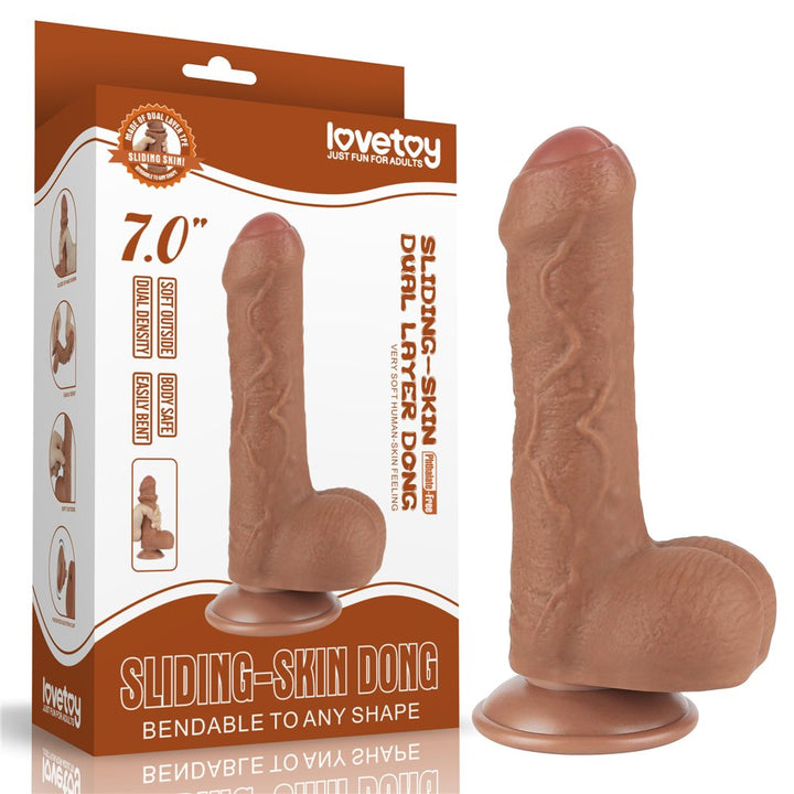 LOVETOY Sliding Skin Dual Layer – TPE, 18,3 cm