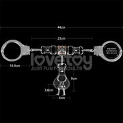 LOVETOY Rebellion Heavy Metal Handcuffs — srebrne kajdanki — zdjęcie produktu LOVETOY / ToyStore