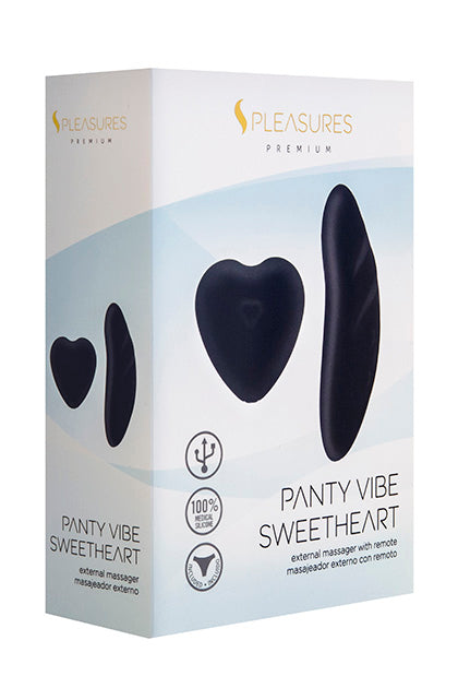 S Pleasures Premium Panty Vibe Sweetheart External Massager Black – fotografia 1