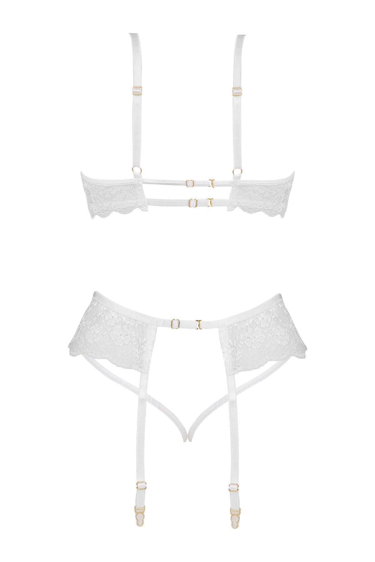 Beauty Night Rose White — biały komplet