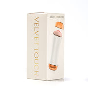 Velvet Touch masturbator z wibracją dwustronny wagina anus cyberskóra ładowany usb biały – zdjęcie 1