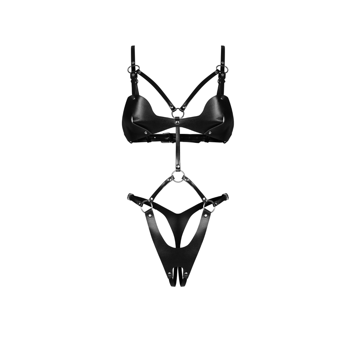 Obsessive Dame Controle – body otwarte, czarne S/M/L – zdjęcie 1 ze źródła PLAYROOM