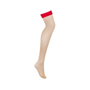 S814 Pończochy Czarwone S/M Obsessive — zdjęcie produktu od PLAYROOM