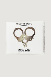 Metalowe Kajdanki Menottes Met Silver Adrien Lastic — zdjęcie produktu 2 od PLAYROOM