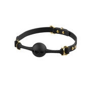 Czarny Knebel Middle Heart-Shaped Breathable Mouth Gag UPKO — zdjęcie produktu PLAYROOM