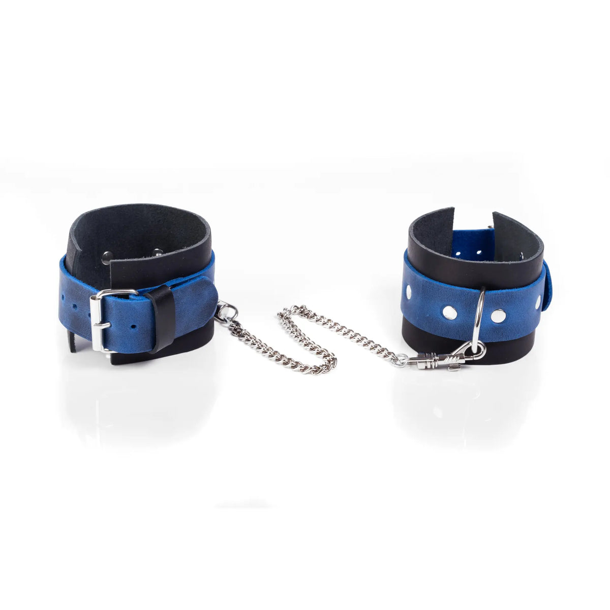 Kajdanki Crazy Horse Blue L Whips — zdjęcie produktu od PLAYROOM