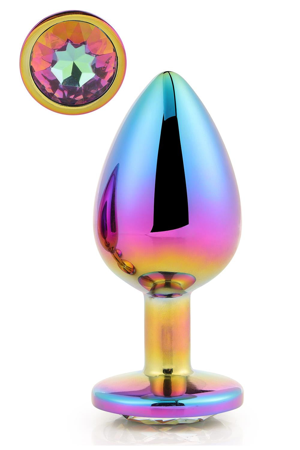 Korek Analny Gleaming Love Multicolour Plug Large Dreamtoys — zdjęcie produktu od PLAYROOM