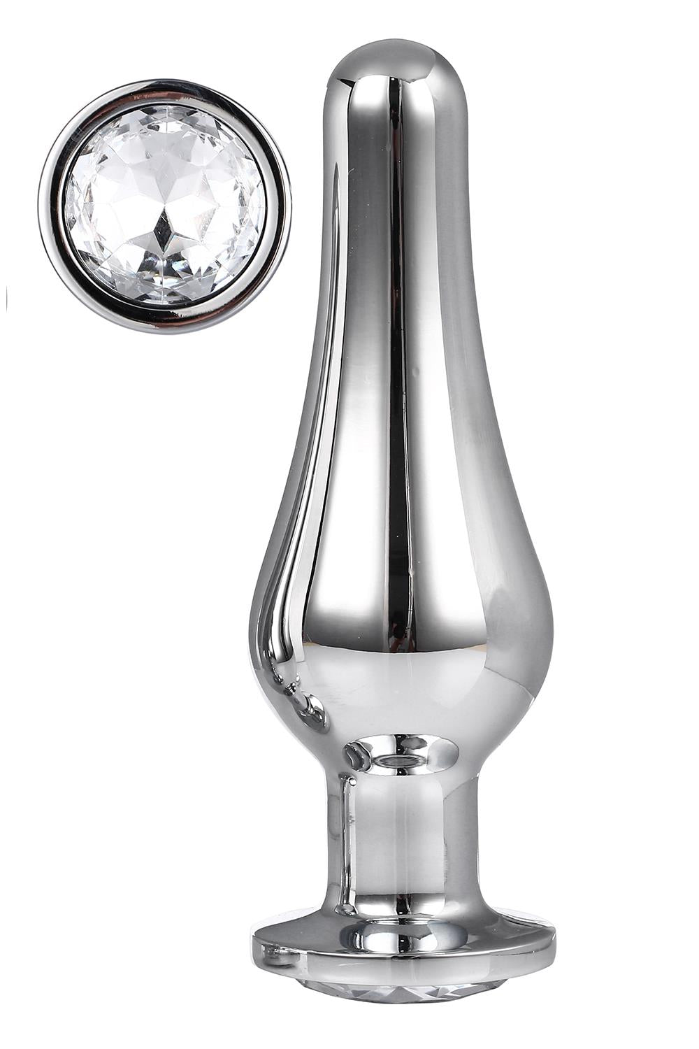 Korek Analny Gleaming Love Silver Pleasure Plug L Dreamtoys — zdjęcie produktu od PLAYROOM