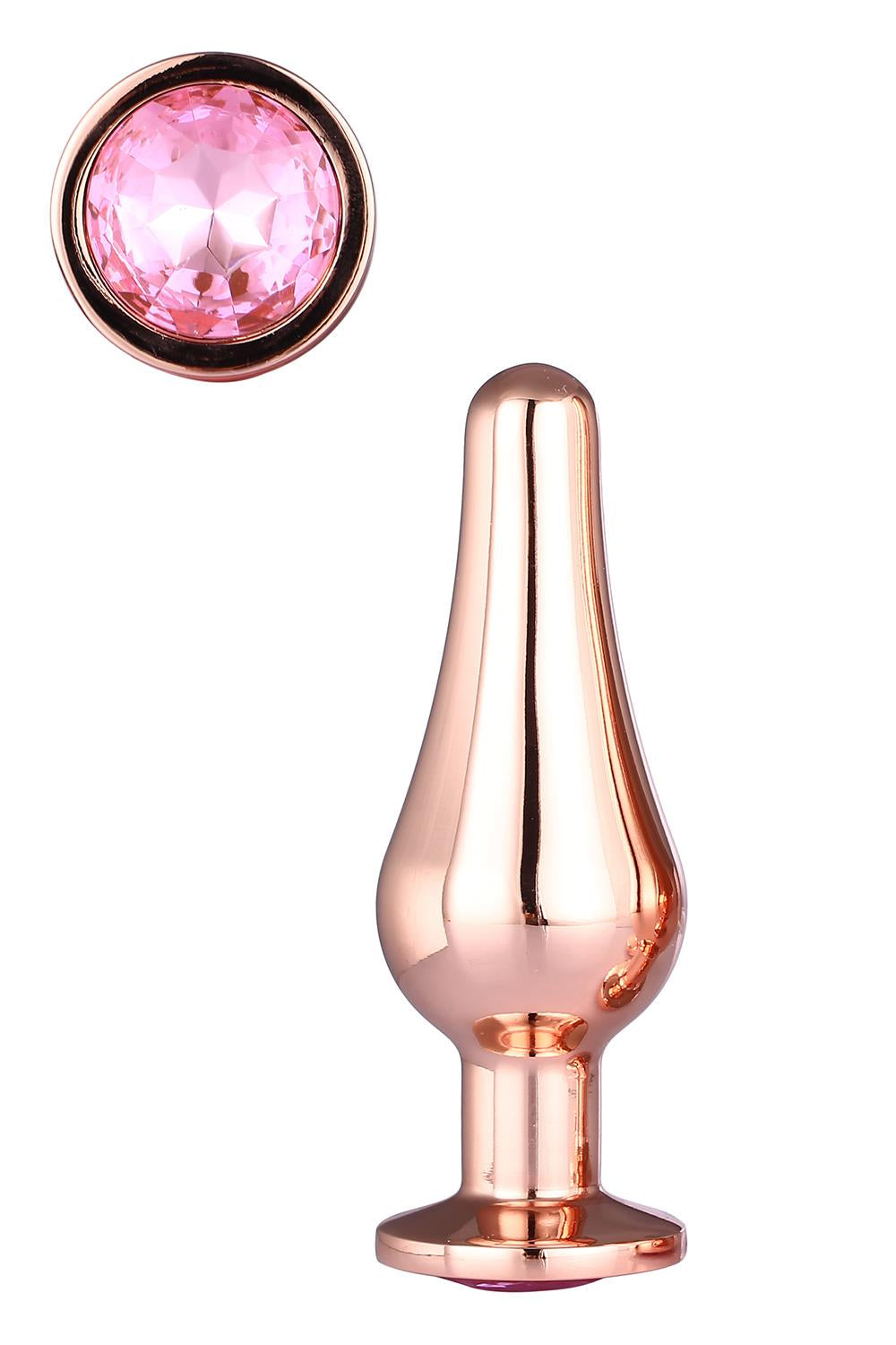 Korek Analny Gleaming Love Rose Gold Pleasure Plug S Dreamtoys — zdjęcie produktu od PLAYROOM