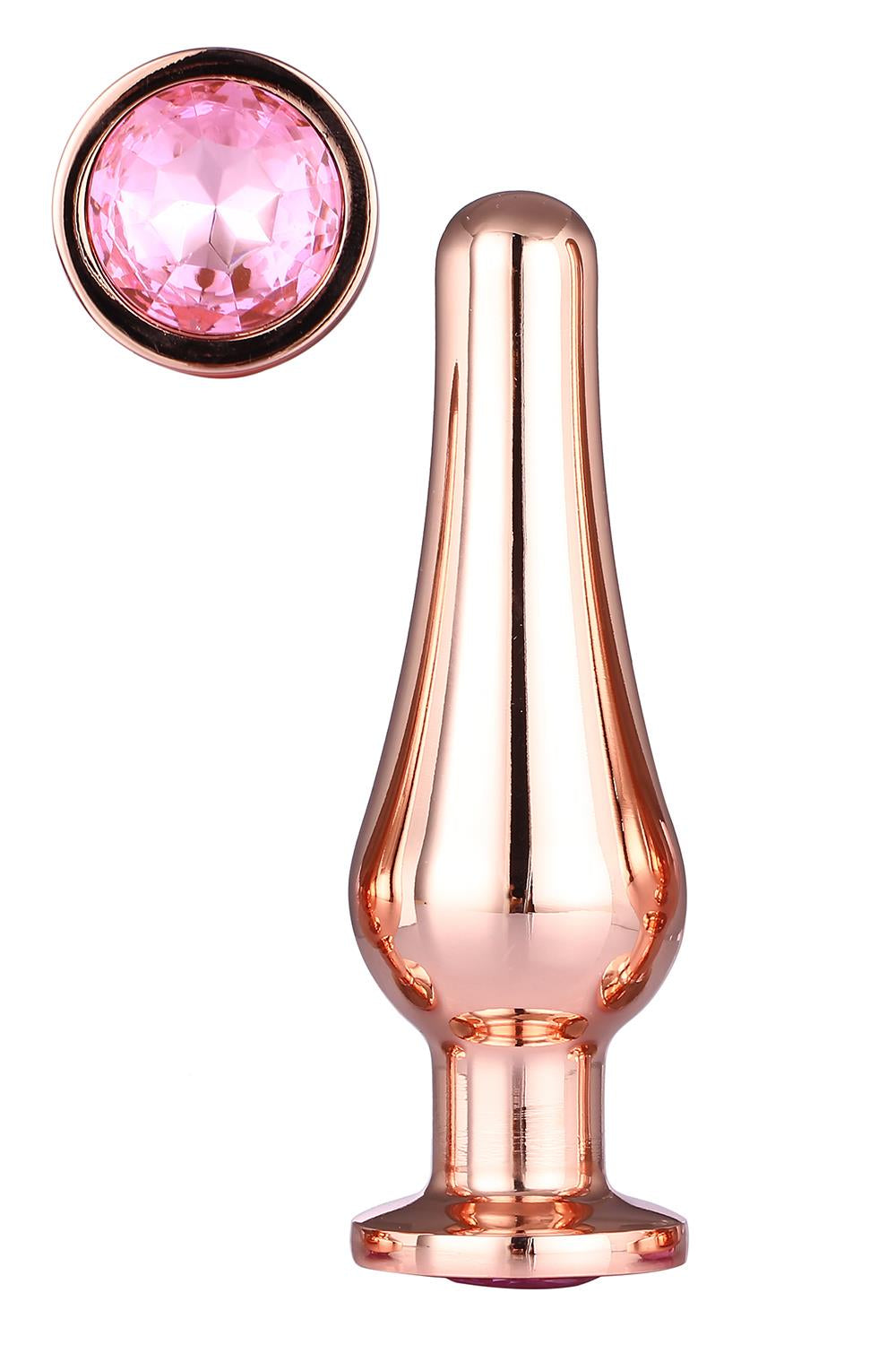 Korek Analny Gleaming Love Rose Gold Pleasure Plug M Dreamtoys — zdjęcie produktu od PLAYROOM