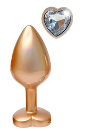Korek Analny Gleaming Love Pearl Gold Plug Medium Dreamtoys — zdjęcie produktu od PLAYROOM