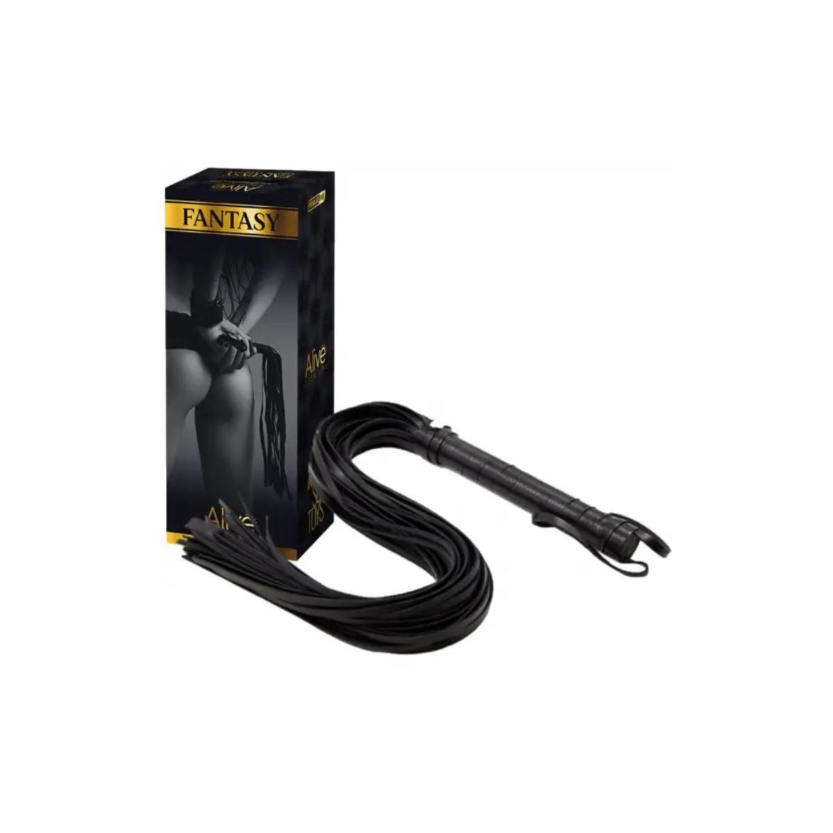 Ekskluzywny Pejcz Fantasy Flogger Long Leather Black Alive — zdjęcie produktu od PLAYROOM