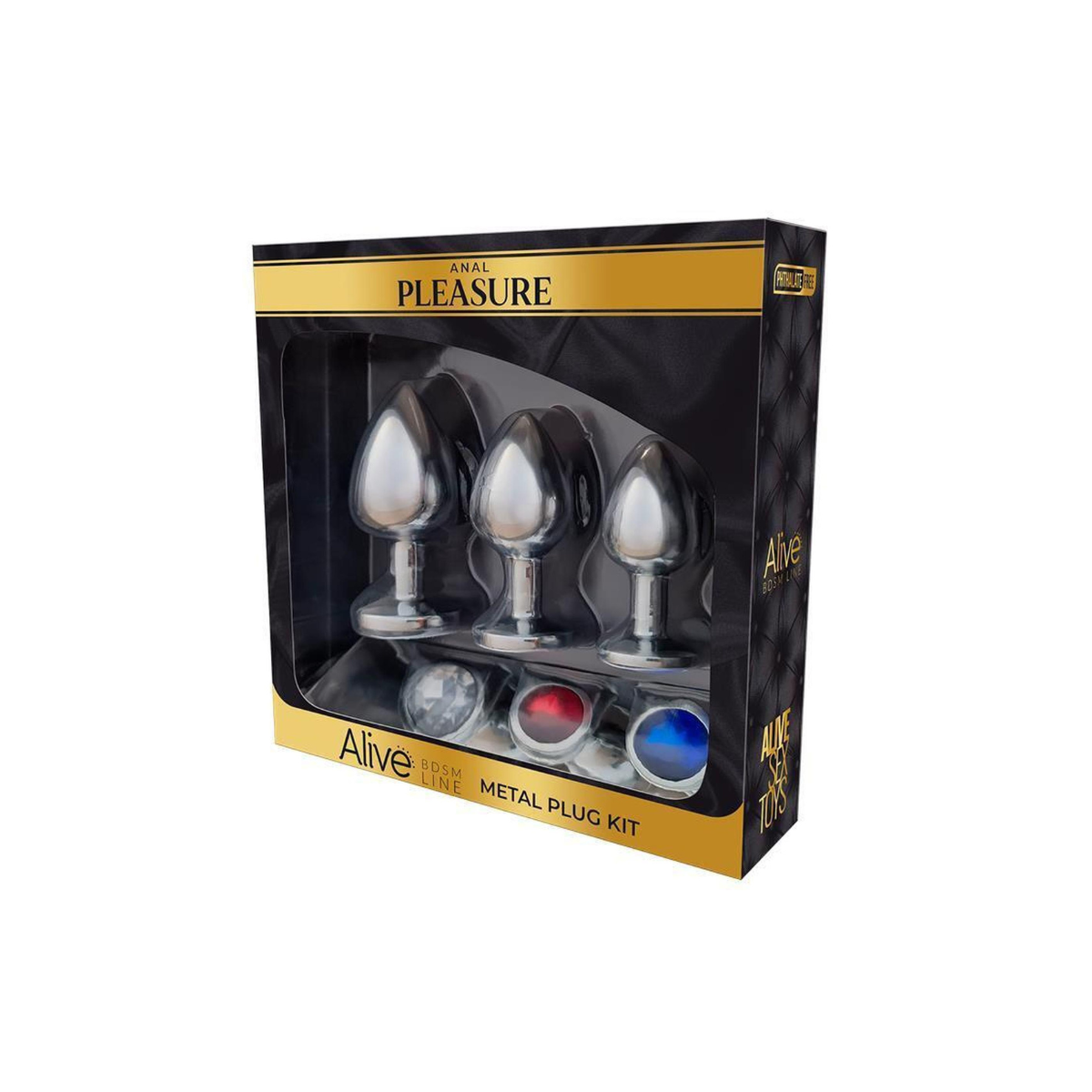 Korek Analny Anal Pleasure Metal Plug Kit Alive — zdjęcie produktu od PLAYROOM