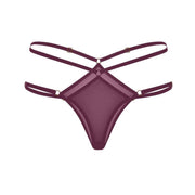 Promees Reina Burgundy – stringi, burgundowy, rozmiar uniwersalny – ujęcie 1