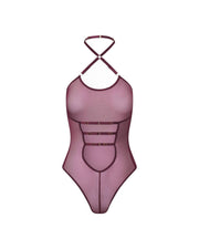 Promees Batty Burgundy – body, burgundowy, rozmiar M/L – ujęcie 2