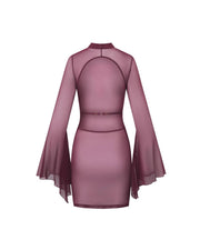Promees Mara Burgundy – sukienka, burgundowy, rozmiar M/L – ujęcie 2
