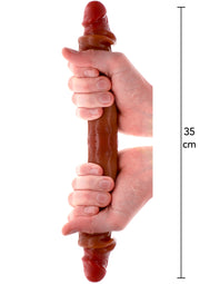 Podwójne Dildo Toyjoy Get Real Silicone Foreskin Double Dong 35Cm TOYJOY — zdjęcie produktu od PLAYROOM