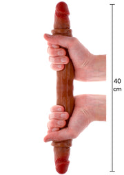 Podwójne Dildo Toyjoy Get Real Silicone Foreskin Double Dong 40Cm TOYJOY — zdjęcie produktu od PLAYROOM