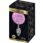 Korek Analny Z Ogonkiem Metal Anal Fluffy Twist Plug Lila M Alive — zdjęcie produktu 3 od PLAYROOM
