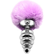Korek Analny Z Ogonkiem Metal Anal Fluffy Twist Plug Lila L Alive — zdjęcie produktu od PLAYROOM