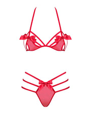 Czerwony Komplet Bielizny Giftella S/M Obsessive — zdjęcie produktu od PLAYROOM