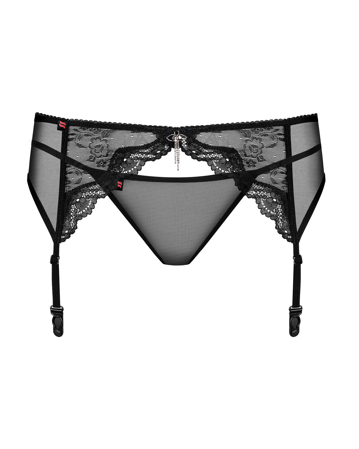 Pas Do Pończoch Ze Stringami Charms 2Xl/3Xl Obsessive — zdjęcie produktu od PLAYROOM