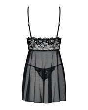 Idillia Babydoll Czarna 2Xl/3Xl Obsessive — zdjęcie produktu od PLAYROOM