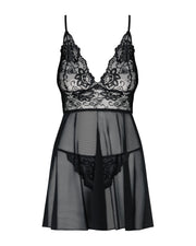 Idillia Babydoll Czarna 2Xl/3Xl Obsessive — zdjęcie produktu od PLAYROOM