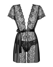 Peniuar Ze Stringami Alluria L/Xl Obsessive — zdjęcie produktu od PLAYROOM