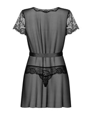 Peniuar Ze Stringami Alluria L/Xl Obsessive — zdjęcie produktu od PLAYROOM