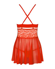 838-Bab-3 Babydoll Ze Stringami S/M Obsessive — zdjęcie produktu od PLAYROOM