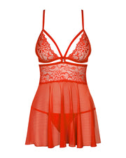 838-Bab-3 Babydoll Ze Stringami S/M Obsessive — zdjęcie produktu od PLAYROOM