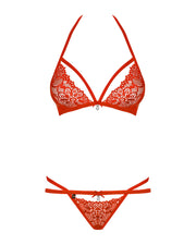 838-Set-3 Komplet 2-Częściowy Czerwony S/M Obsessive — zdjęcie produktu od PLAYROOM
