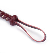 Pejcz Wine Red Deluxe Cow Leather Heavy Flogger Liebe Seele — zdjęcie produktu PLAYROOM