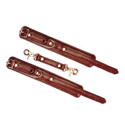 Kajdanki Wine Red Narrow Wrist Cuffs Liebe Seele — zdjęcie produktu PLAYROOM