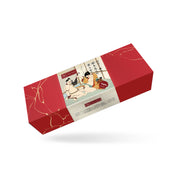 Uprząż Kinbaku Ukiyoe Red Rosy Leather Hogtie Liebe Seele — zdjęcie produktu PLAYROOM