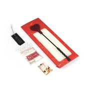 Szpicruta Kinbaku Ukiyoe Red Rosy Leather Crop Liebe Seele — zdjęcie produktu PLAYROOM