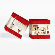 Kinbaku Ukiyoe Red Rosy Leather Strap On Harness Liebe Seele — zdjęcie produktu PLAYROOM