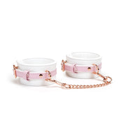 Kajdanki White & Pink Fairy Goat Leather Hand Cuffs Liebe Seele — zdjęcie produktu PLAYROOM