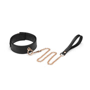 Obróżka Dark Candy Black Collar With Chain Leash Liebe Seele — zdjęcie produktu PLAYROOM