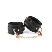 Kajdanki Black Organosilicon Ankle Cuffs Liebe Seele — zdjęcie produktu PLAYROOM