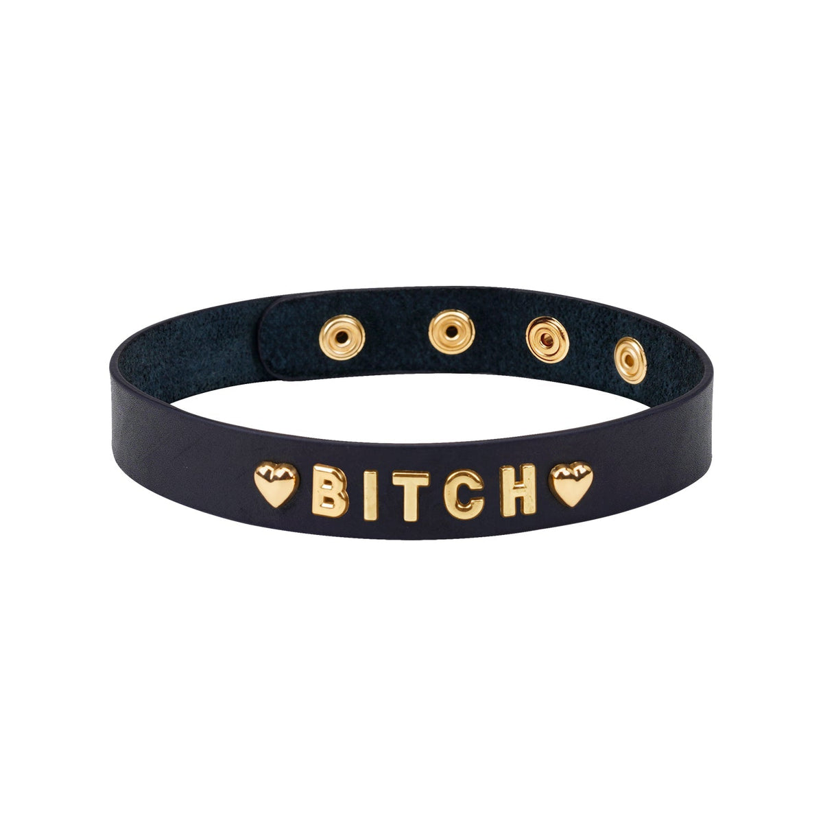 Gold Word Choker-Bitch Liebe Seele — zdjęcie produktu PLAYROOM