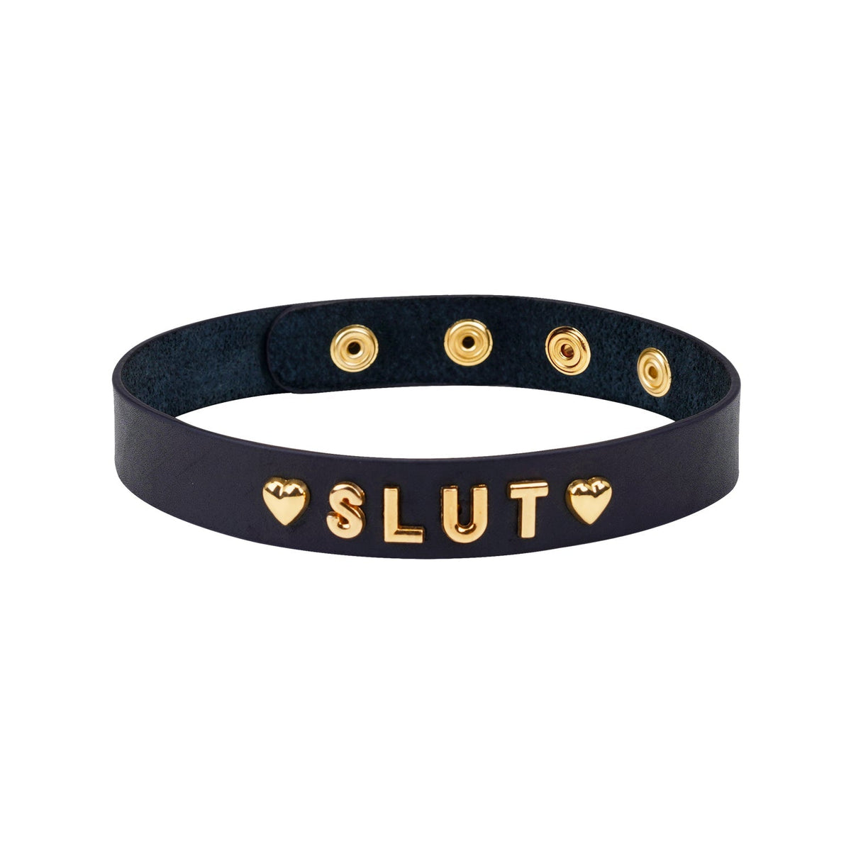 Gold Word Choker-Slut Liebe Seele — zdjęcie produktu PLAYROOM