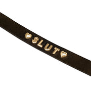Gold Word Choker-Slut Liebe Seele — zdjęcie produktu PLAYROOM
