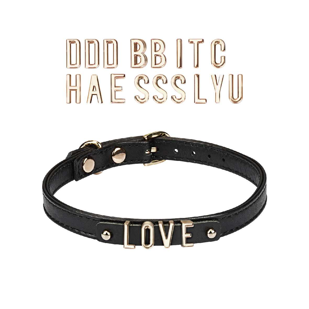 Diy Choker With 21 Removable Letters Liebe Seele — zdjęcie produktu PLAYROOM