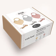 Kłódka Silver Heart Shape Padlock (2Pcs A Set) Liebe Seele — zdjęcie produktu PLAYROOM
