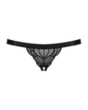 828-THC-1 stringi otwarte czarne  S/M Obsessive — zdjęcie produktu od PLAYROOM
